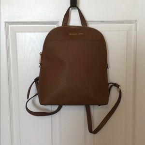Michael Kors Tan Leather Backpack